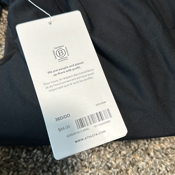 NWT! ATHLETA Black Maldives Bra Cup Tankini - Multiple Sizes🩵 - Picture 9 of 12